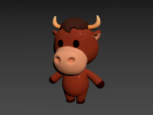 Character043 Bull 3D Model