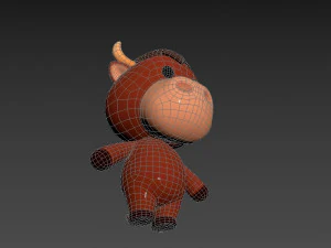 Character043 Bull 3D Model