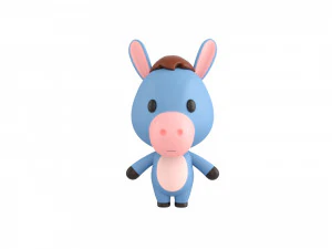 Character044 Donkey 3D Model