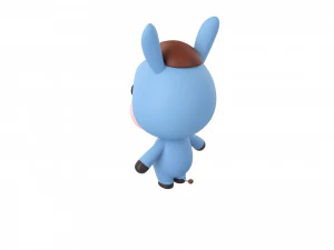 Character044 Donkey 3D Model