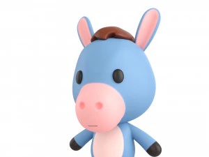 Character044 Donkey 3D Model