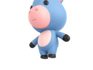 Character044 Donkey 3D Model