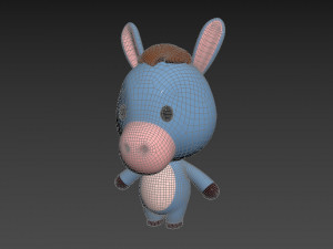 Character044 Donkey 3D मॉडल