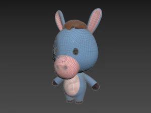 Character044 Donkey 3D Model