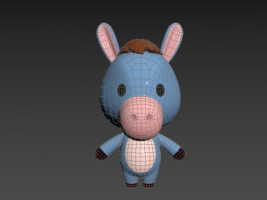 Character044 Donkey 3D मॉडल