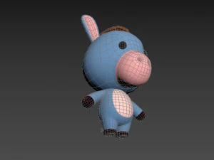 Character044 Donkey 3D Model