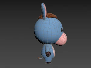 Character044 Donkey 3D Model