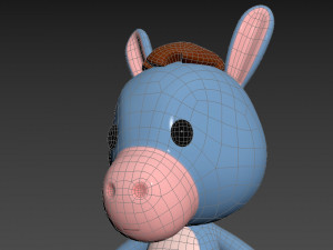 Character044 Donkey 3D मॉडल