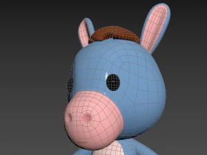 Character044 Donkey 3D Model
