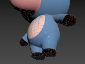 Character044 Donkey 3D Model