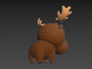 Character045 Moose Model 3D