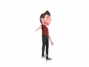 Character046 Rigged CartoonMan 3D Модель