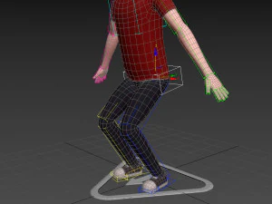 Character046 Rigged CartoonMan 3D Model