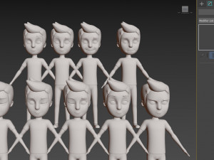 Character046 Rigged CartoonMan 3D Модель