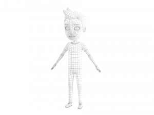 Character046 Rigged CartoonMan 3D Модель