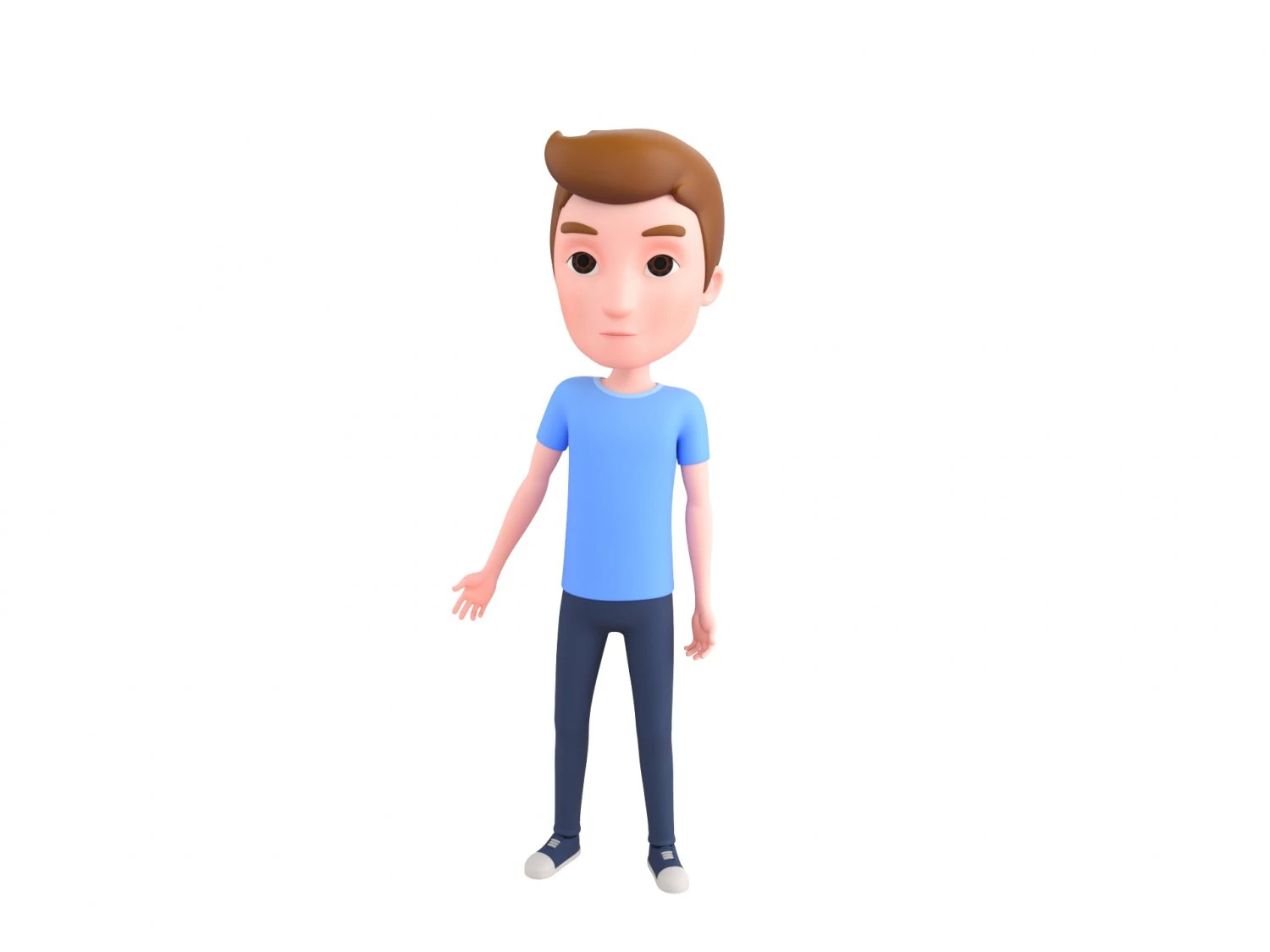 Character047 Rigged Cartoon Man 3D Model .c4d .max .obj .3ds .fbx .stl .blend 
