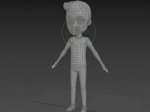Character047 Rigged Cartoon Man 3D मॉडल