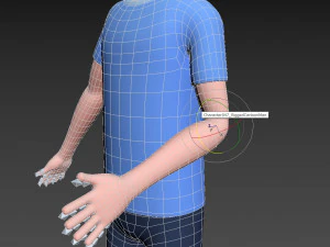 Character047 Rigged Cartoon Man 3D Model