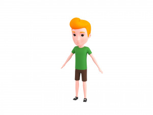 Character048 Cartoon Man 3Dモデル
