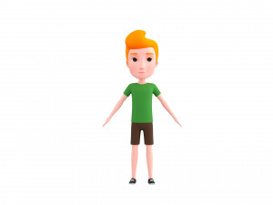 Character048 Cartoon Man Model 3D