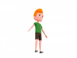 Character048 Cartoon Man Model 3D