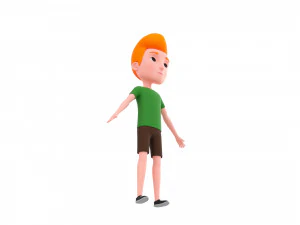 Character048 Cartoon Man 3D Model