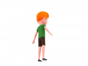 Character048 Cartoon Man Model 3D
