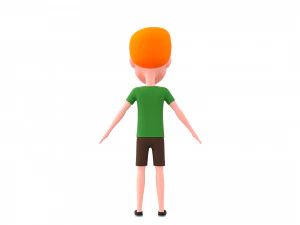 Character048 Cartoon Man 3D Model