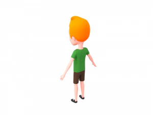 Character048 Cartoon Man 3D Model