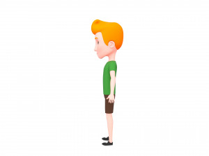 Character048 Cartoon Man Model 3D