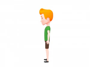 Character048 Cartoon Man 3D Model