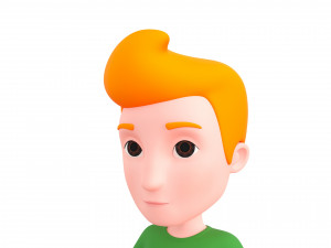 Character048 Cartoon Man Model 3D