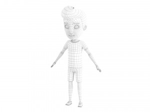Character048 Cartoon Man Model 3D
