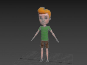 Character048 Cartoon Man Model 3D