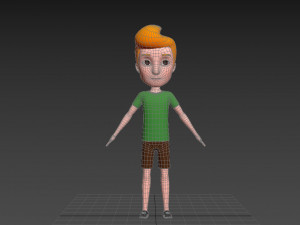 Character048 Cartoon Man Model 3D