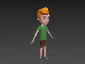 Character048 Cartoon Man 3D Model