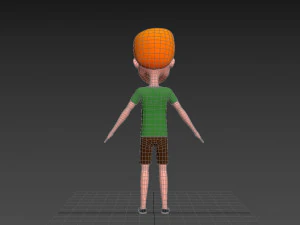 Character048 Cartoon Man 3D Model