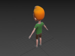 Character048 Cartoon Man Model 3D