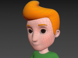 Character048 Cartoon Man Model 3D