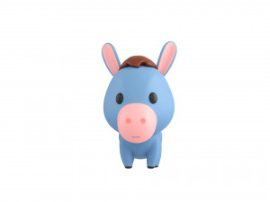 Character049 Donkey 3Dモデル