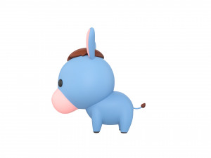 Character049 Donkey 3Dモデル