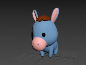 Character049 Donkey 3D Model