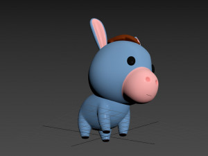 Character049 Donkey 3Dモデル