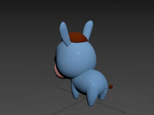 Character049 Donkey 3D Model