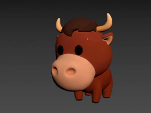 Carattere050Toro Modello 3D