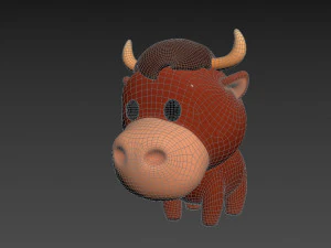 Carattere050Toro Modello 3D