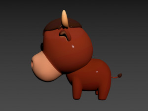 Character050 Bull Model 3D