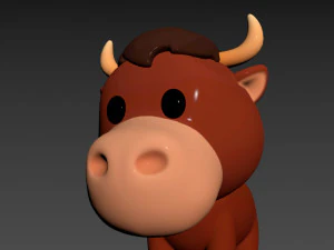 Carattere050Toro Modello 3D