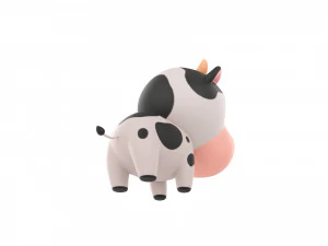 Character051 Cow 3D Model