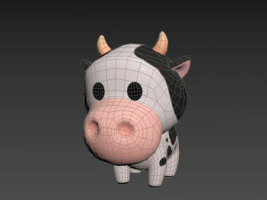 Character051 Cow 3D Model